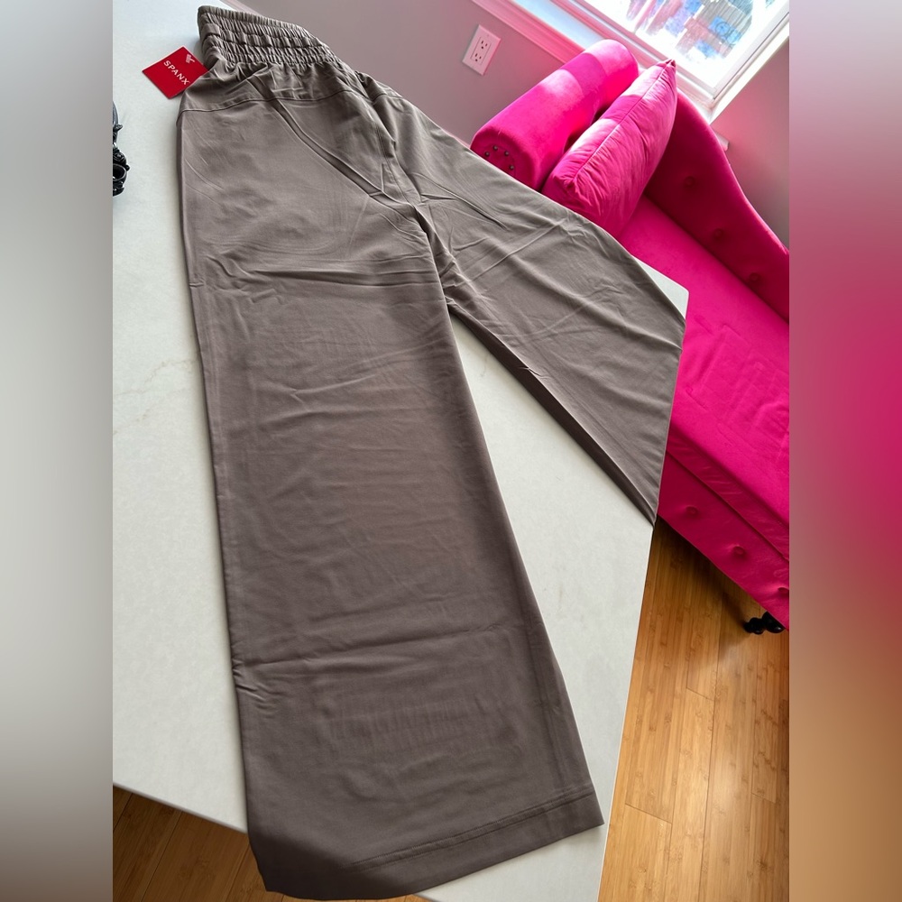 SPANX on the move cropped wide leg pant-smoke